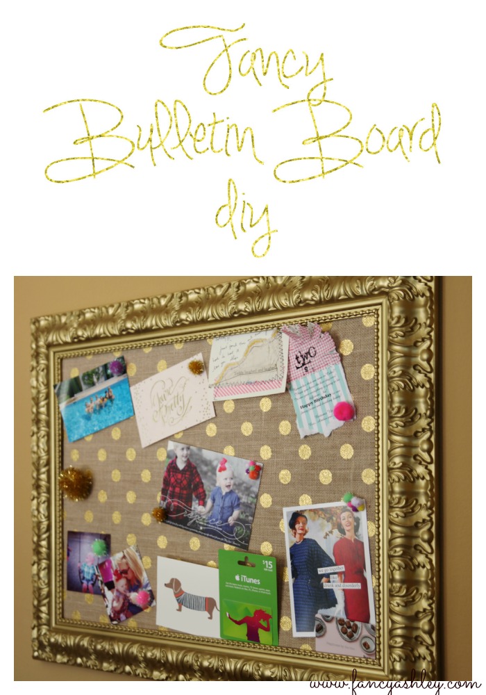 Fancy Bulletin Board DIY // Fancy Ashley