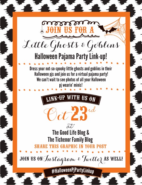 Little Ghosts & Goblins Halloween PJ Link-up