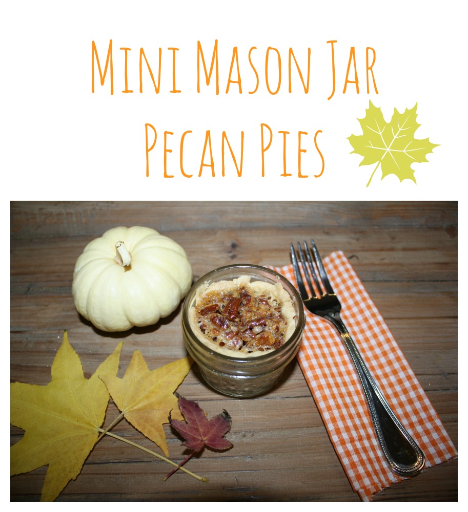 mini mason jar pecan pies