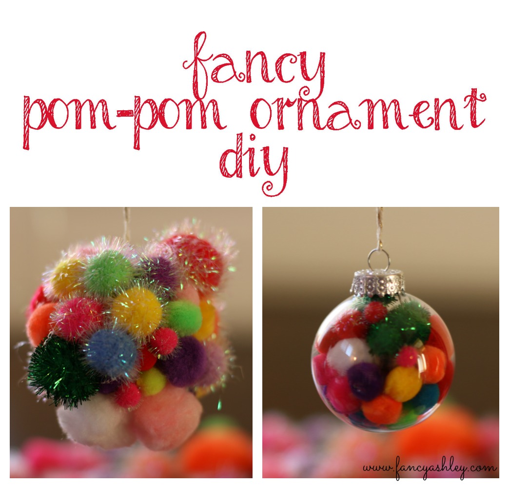 fancy pom-pom ornament diy