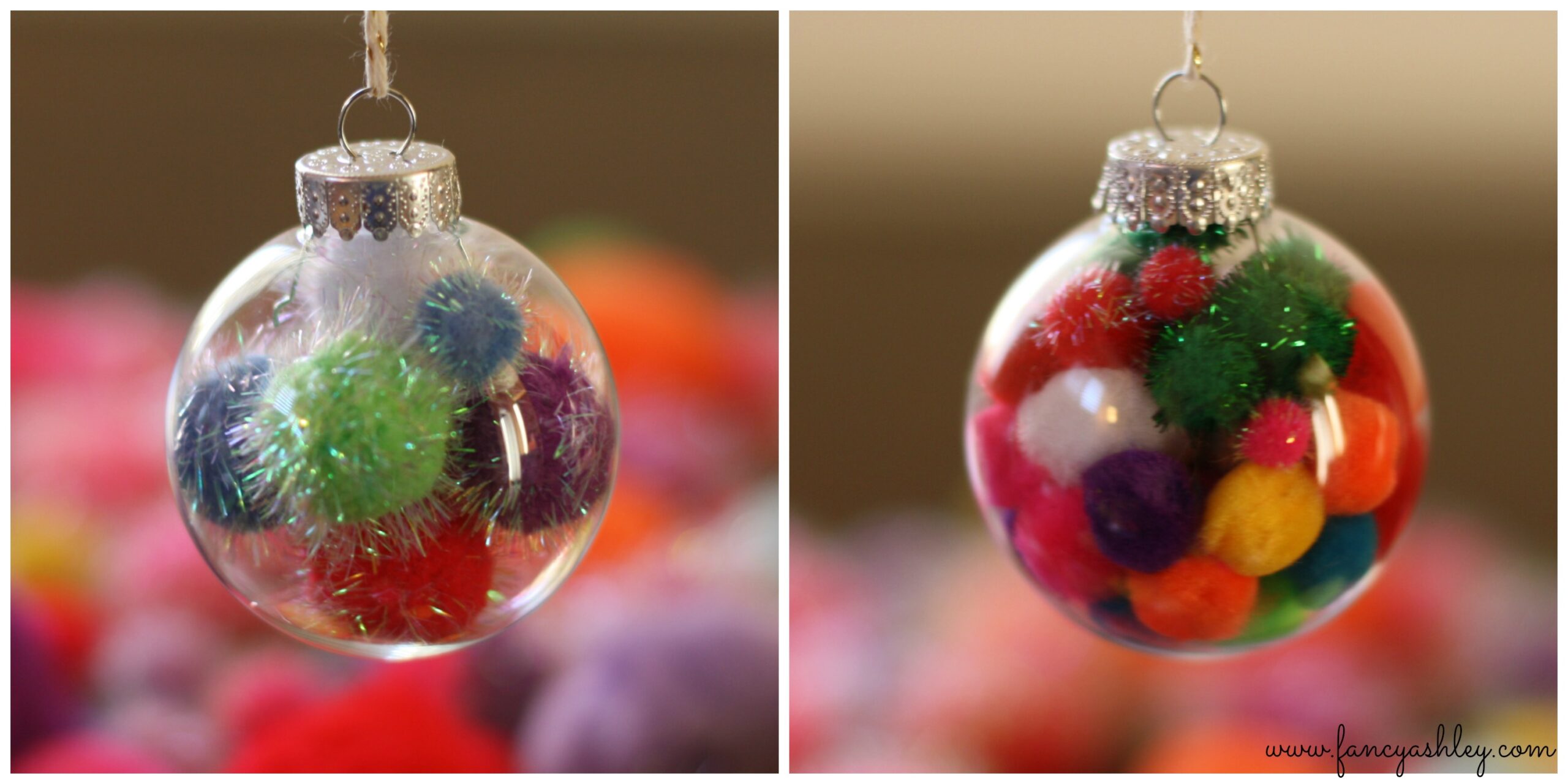 pom pom ornaments