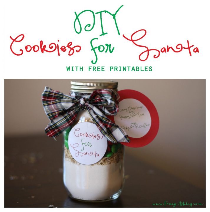 DIY Cookies for Santa with FREE Printables // Fancy Ashley
