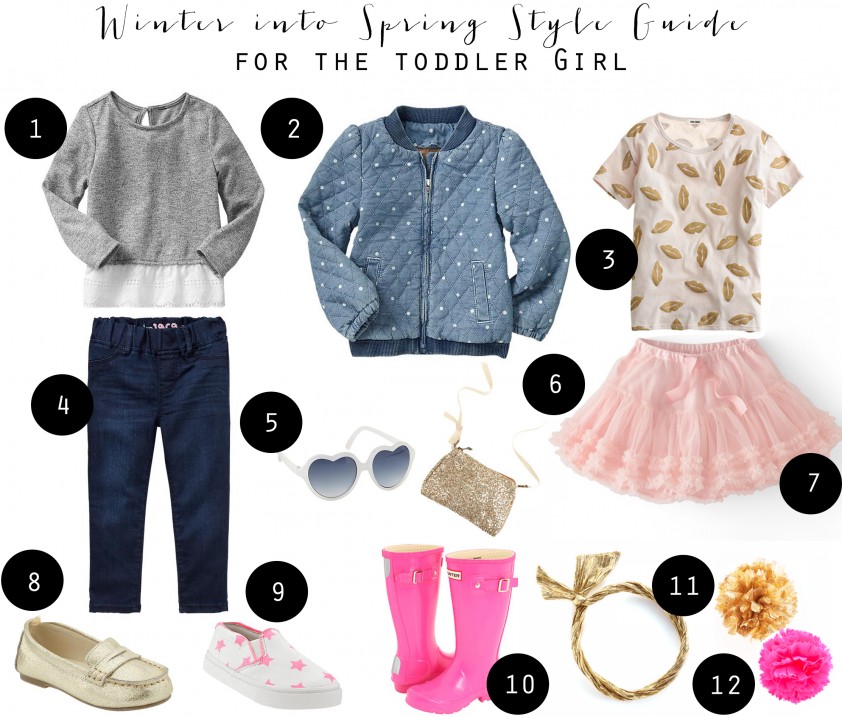 Winter into Spring Style Guide Toddler Girl // Fancy Ashley