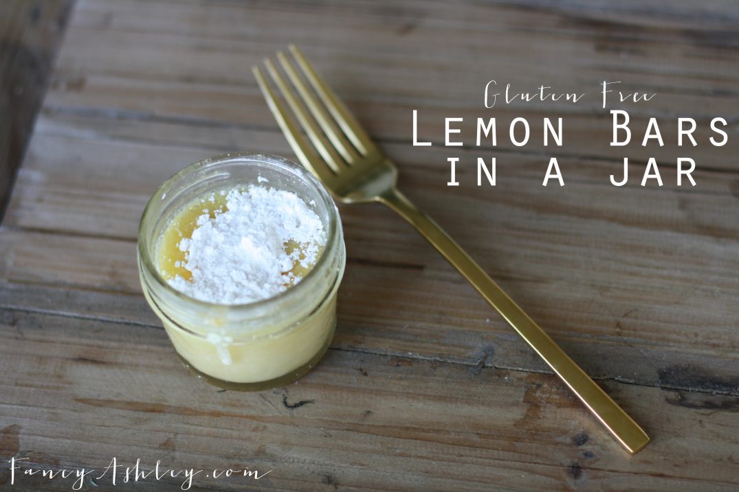 Gluten Free Lemon Bars in a Jar // Fancy Ashley