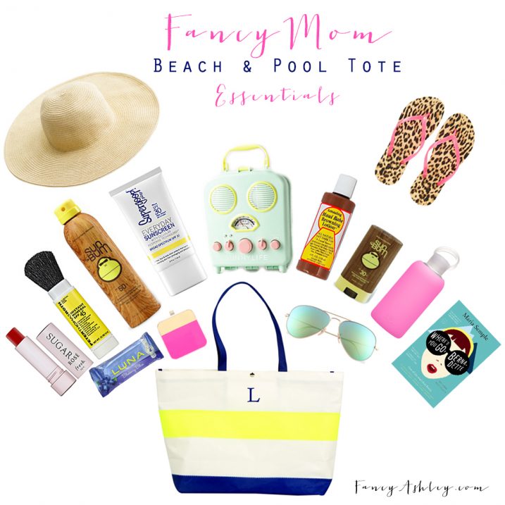 Pool and Beach Tote Essentials // Fancy Ashley