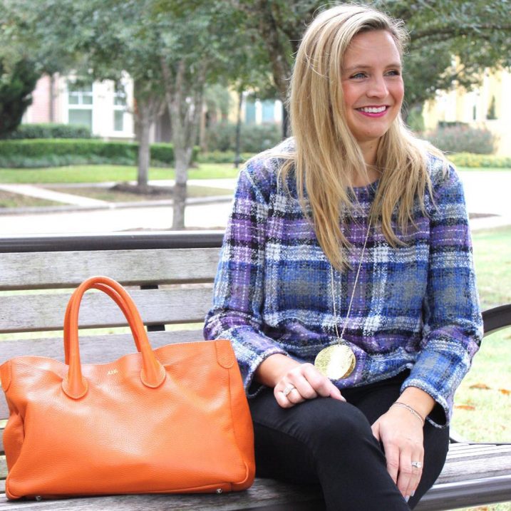 Happy Friday, peeps! One of my fave fall sweaters (along with lots of other tops and sweaters!) is 20% off this weekend only! Head over to the bloggity blog for a roundup of all my top/sweater sale picks! So much cute stuff!! The perfect time to stock up for fall and winter and to start your Christmas shopping!Also, this orange bag is ! Perfectly slouchy in every way! @liketoknow.it www.liketk.it/1WsyP #liketkit #dailyfancyashley2015 #fallfavorites #ootd #markandgraham #madaboutplaid @markandgraham