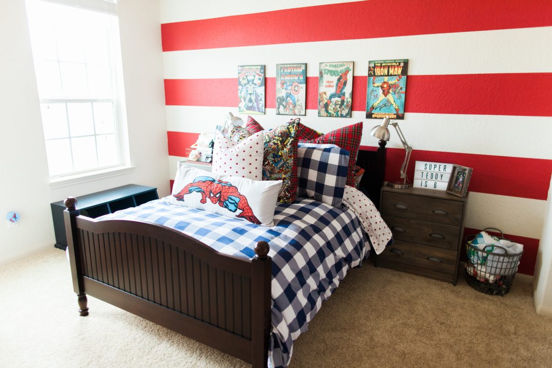 Boys Super Hero Bedroom // Fancy Ashley