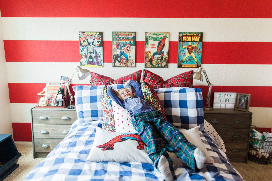 Boys Super Hero Bedroom // Fancy Ashley