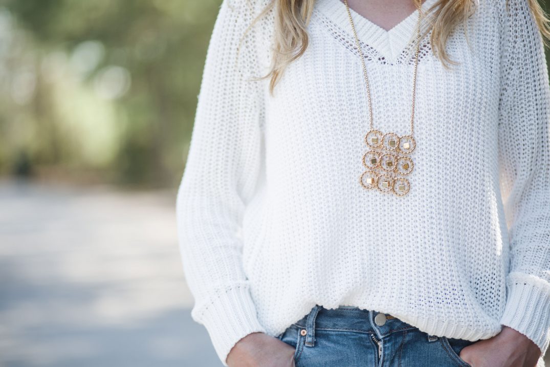 Everyday Fancy: Chunky Sweater and Pink Pumps // Fancy Ashley