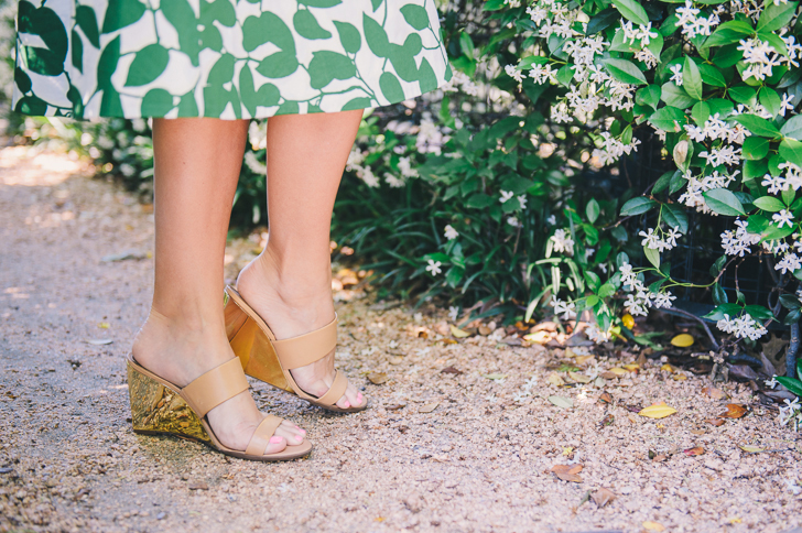 gold kate spade wedges