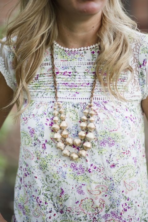 Everyday Fancy: Floral Top and White Denim