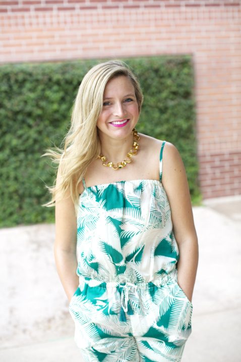 J.Crew Tropical Fern Jumpsuit