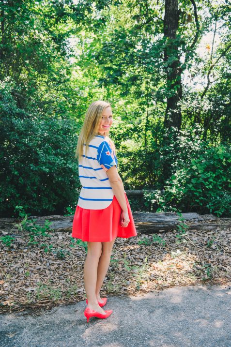 Kate Spade Pink Skirt and Floral Top