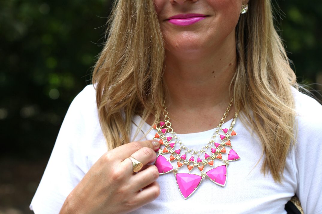 Scalloped Top and Pink Shorts