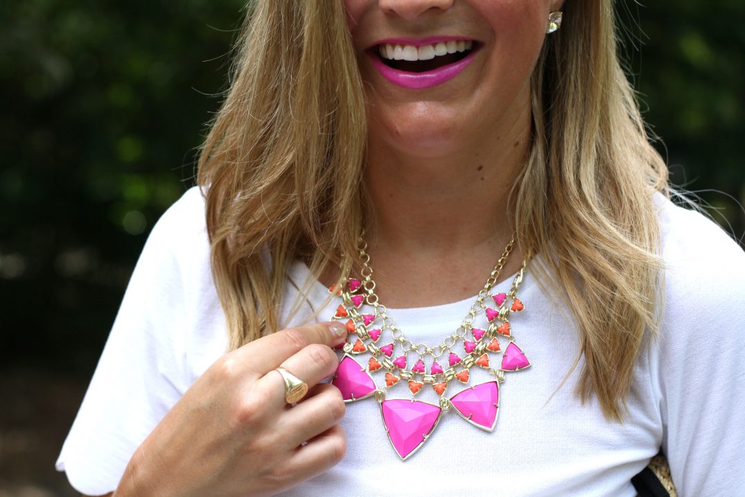 Scalloped Top and Pink Shorts