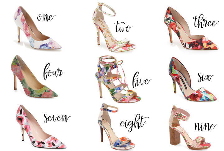 floral shoes spring