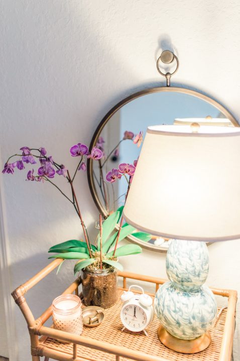 nightstand with mirror