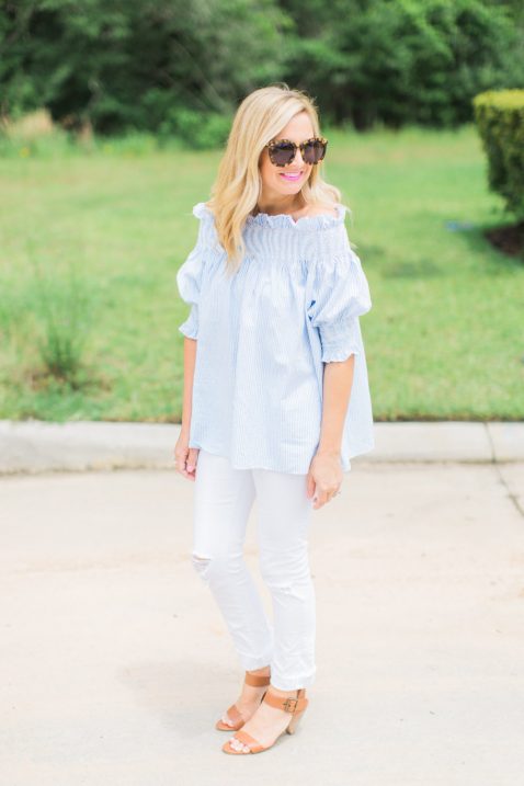 off-the-shoulder-top-and-white-denim