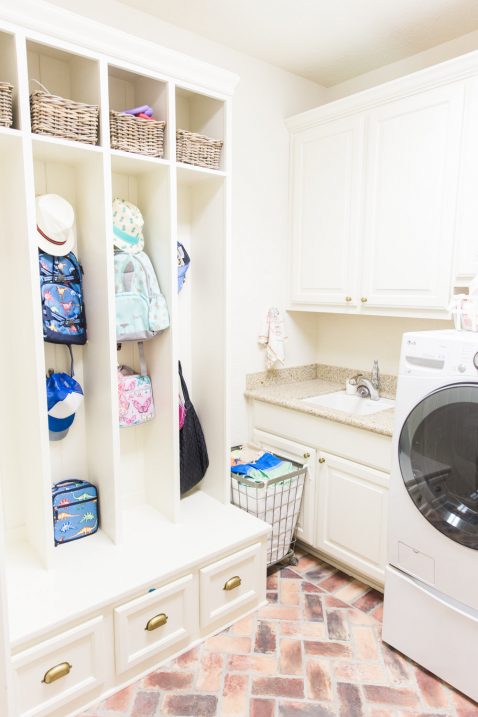 Brick Floors Laundry Room