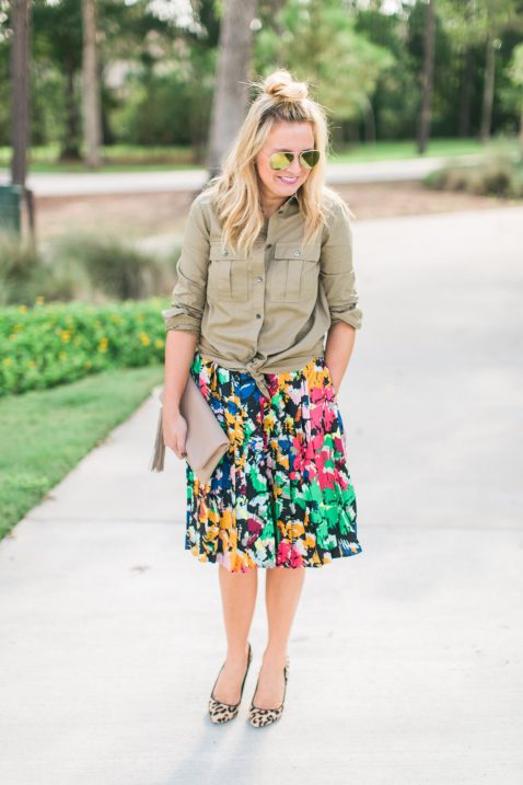 brushstroke skirt