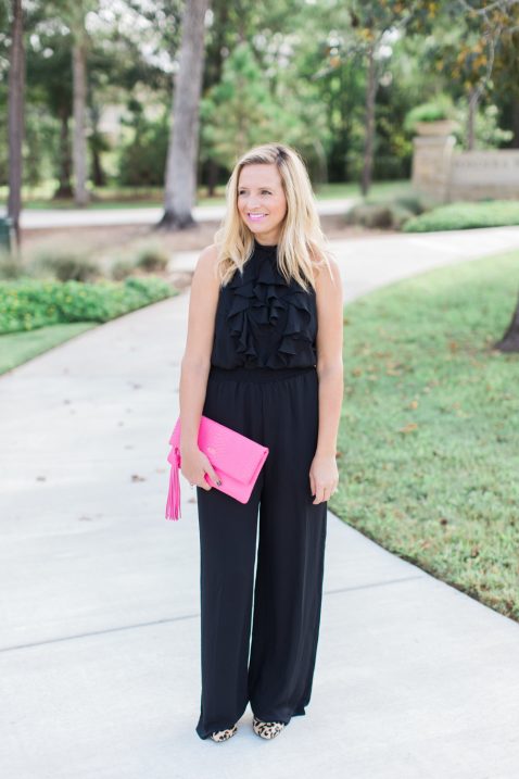 black jumpsuit