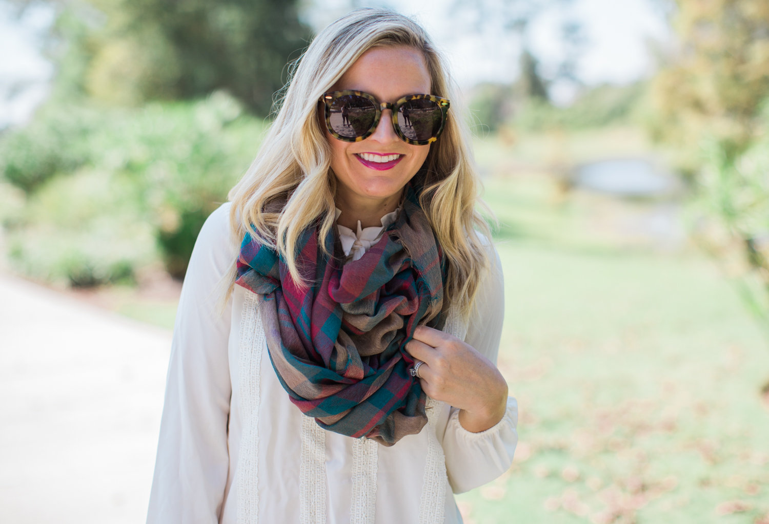 plaid scarves for fall