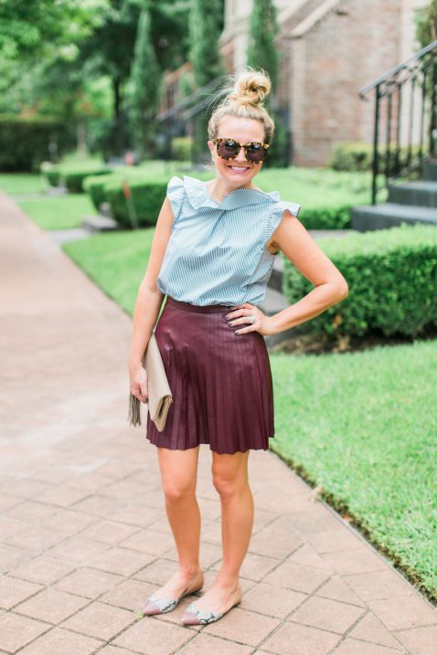 faux leather skirt jcrew