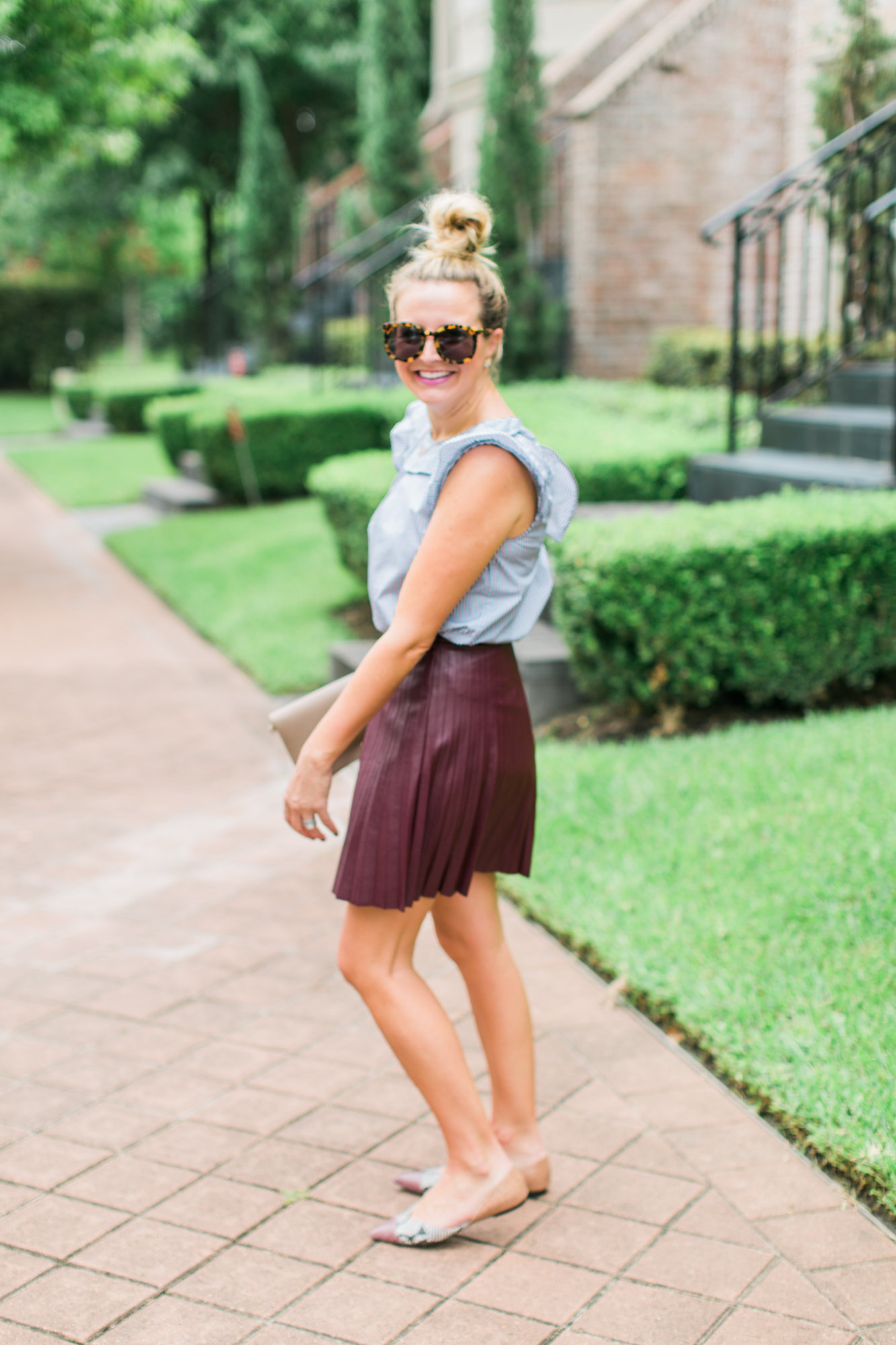 faux leather skirt jcrew