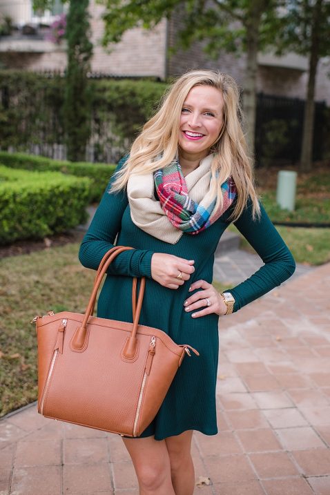 fancy-ashley-nordstrom-green-dress-brown-purse-bp-scarf-01