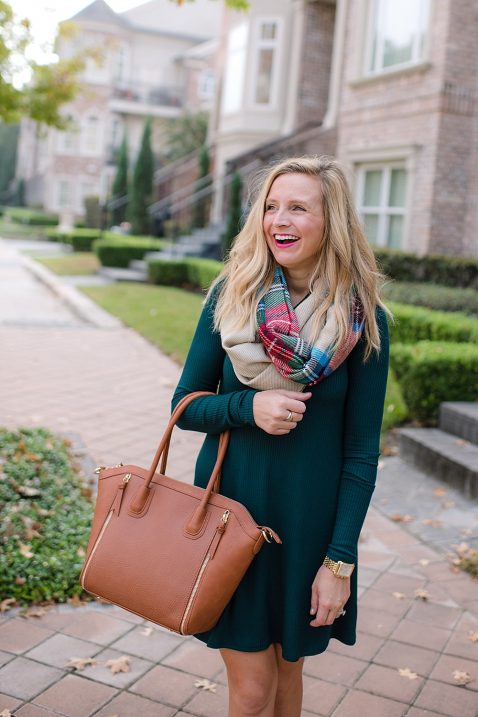 fancy-ashley-nordstrom-green-dress-brown-purse-bp-scarf-06