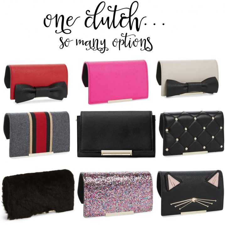 Kate spade you make it mine clutch 