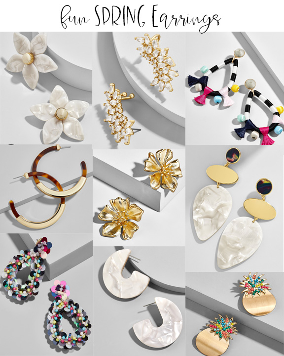 spring statement earrings