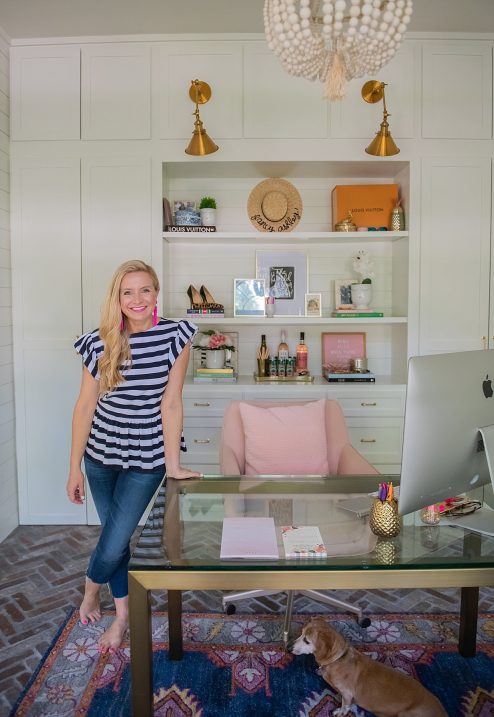 Office Reveal featured by popular Houston lifestyle blogger, Fancy Ashley