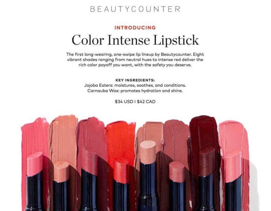 beautycounter color intense lipstick