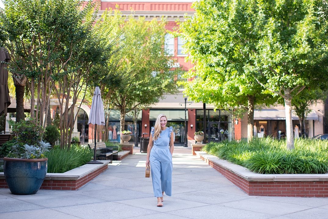 1901 Ruffle Jumpsuit styled by popular Houston style blogger, Fancy Ashley