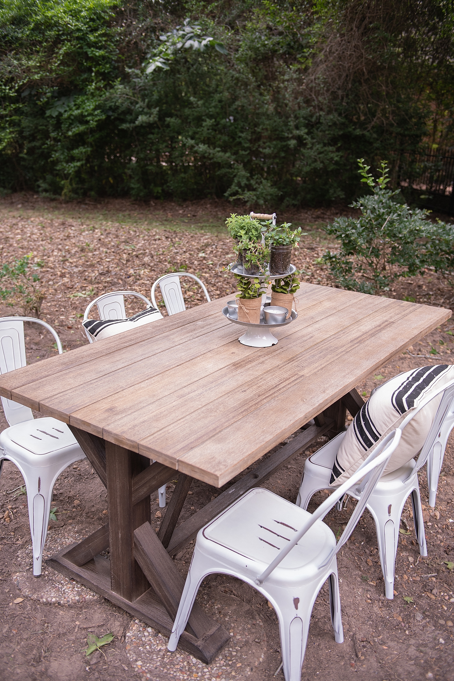 At Home Patio Makeover featured by popular Houston lifestyle blogger, Fancy Ashley