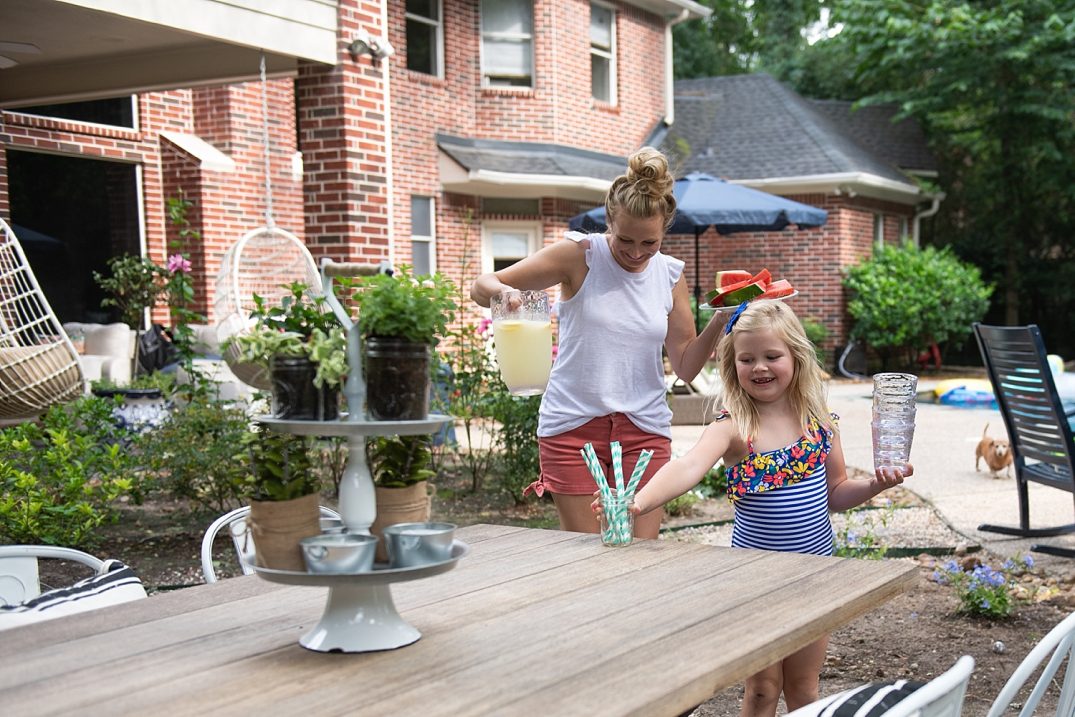 At Home Patio Makeover featured by popular Houston lifestyle blogger, Fancy Ashley