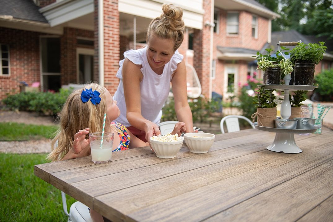 At Home Patio Makeover featured by popular Houston lifestyle blogger, Fancy Ashley