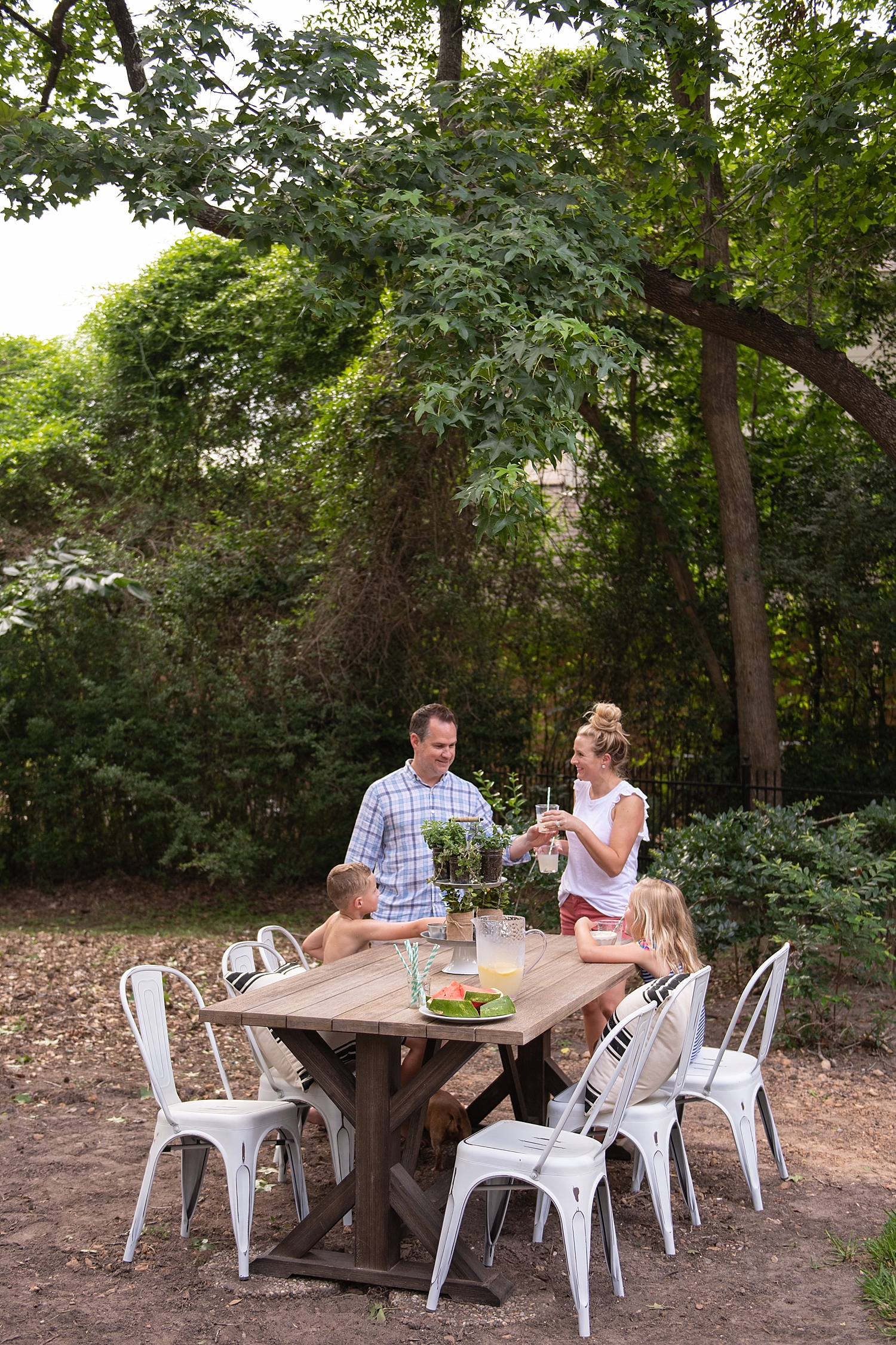 At Home Patio Makeover featured by popular Houston lifestyle blogger, Fancy Ashley