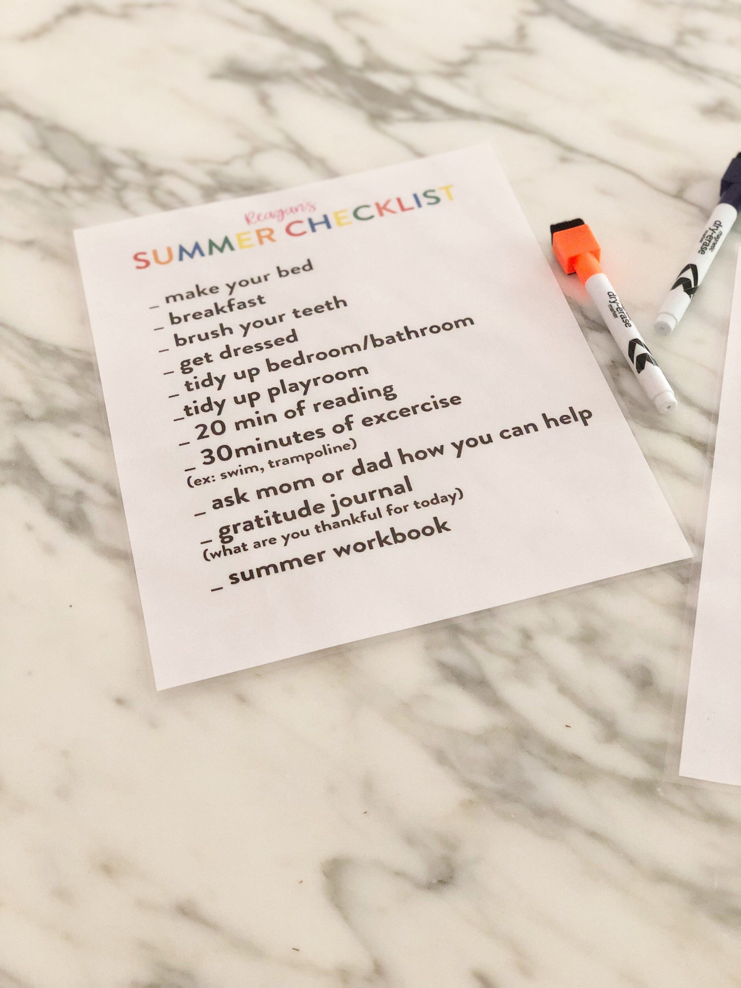 Kids Summer Chores Checklist & Other Fun Summer Activities featured by Houston lifestyle blogger, Fancy Ashley