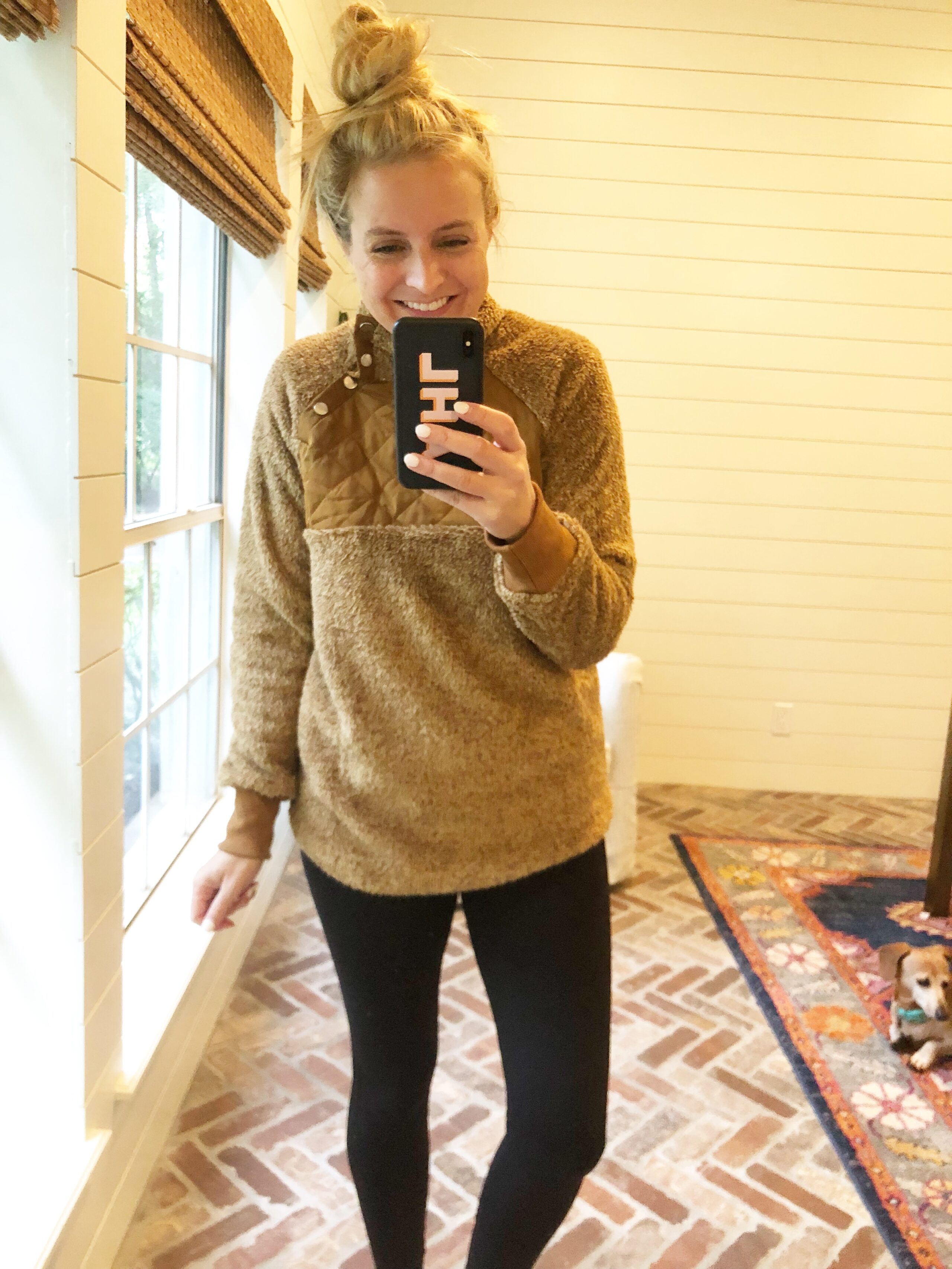 Friday Favorites featured by popular life and style blogger, Fancy Ashley: Brown Pullover