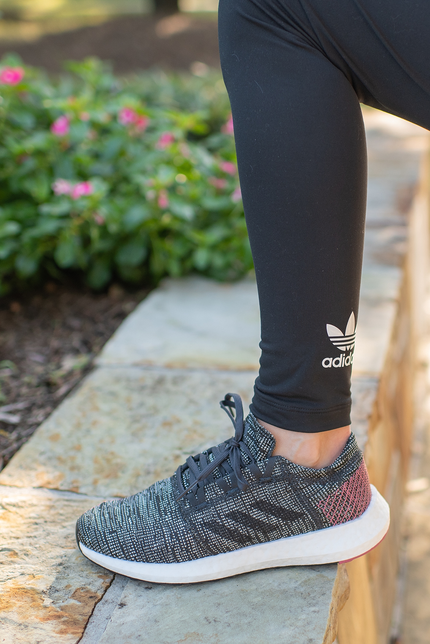 Self Care Tips featured by top Houston lifestyle blog, Fancy Ashley: Adidas Pureboost running shoes