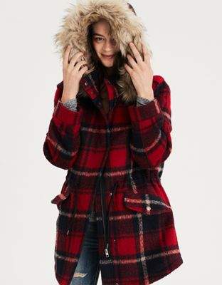 The Ultimate Cyber Monday Shopping Deals featured by top Houston life and style blogger, Fancy Ashley: American Eagle plaid coat