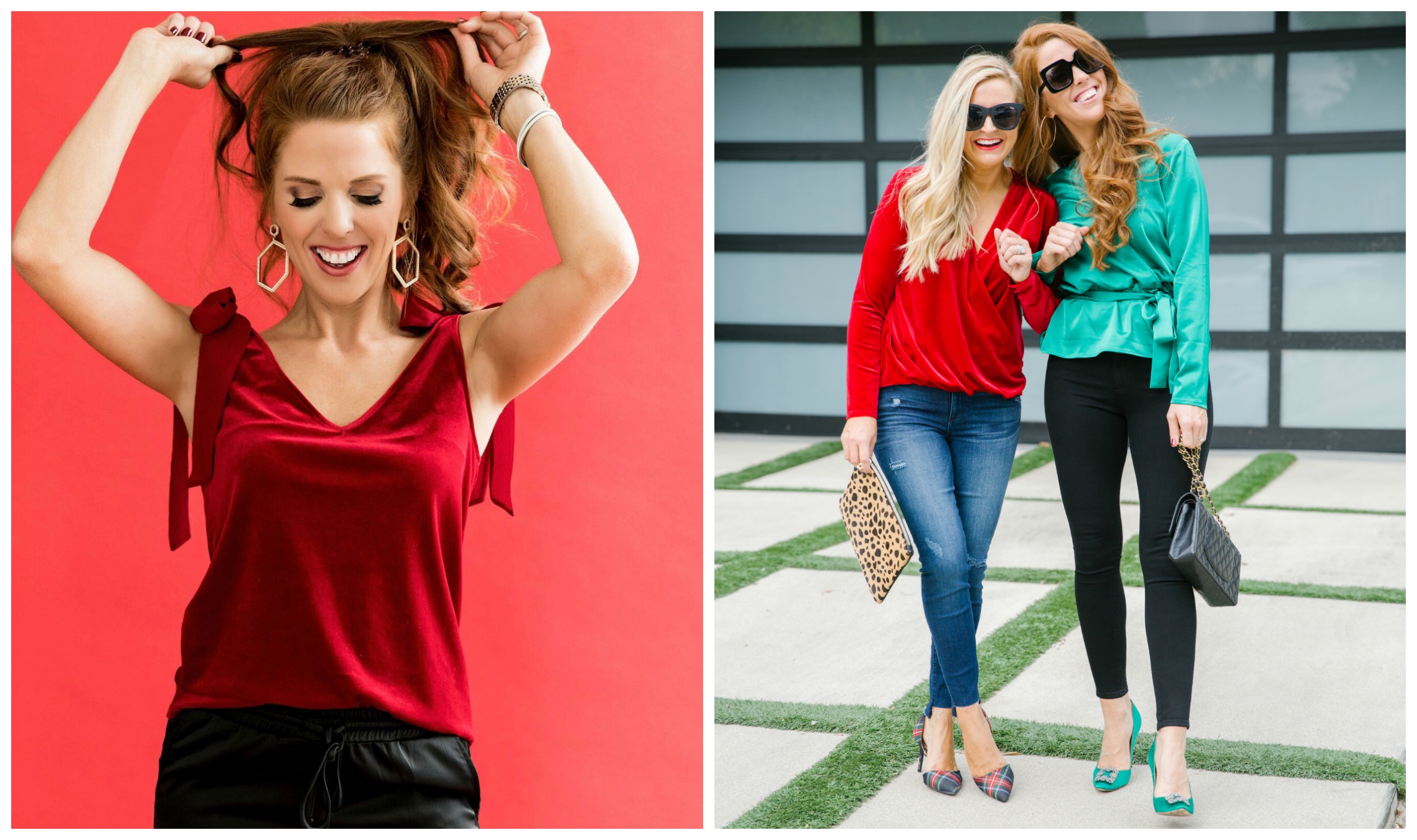 The Latest Nordstrom Collection: Gibson x Glam Collection featured by top Houston fashion blog, Fancy Ashley - bow velvet top