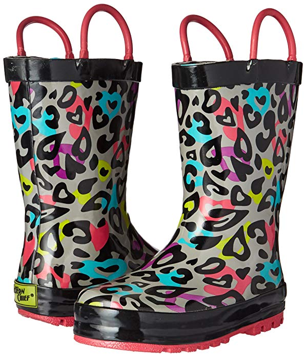 Amazon Fashion Sale: Day of Deals Top Picks featured by top Houston fashion blogger, Fancy Ashley: image of leopard Kids rain boots