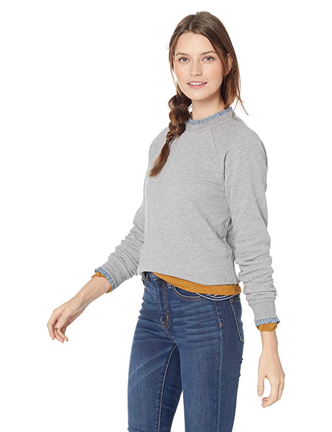 Amazon Fashion Sale: Day of Deals Top Picks featured by top Houston fashion blogger, Fancy Ashley: image of a J.Crew ruffle neck sweater