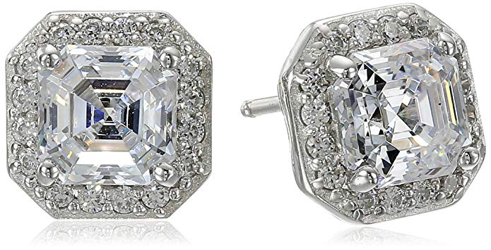 Amazon Fashion Sale: Day of Deals Top Picks featured by top Houston fashion blogger, Fancy Ashley: image of zirconia halo earrings