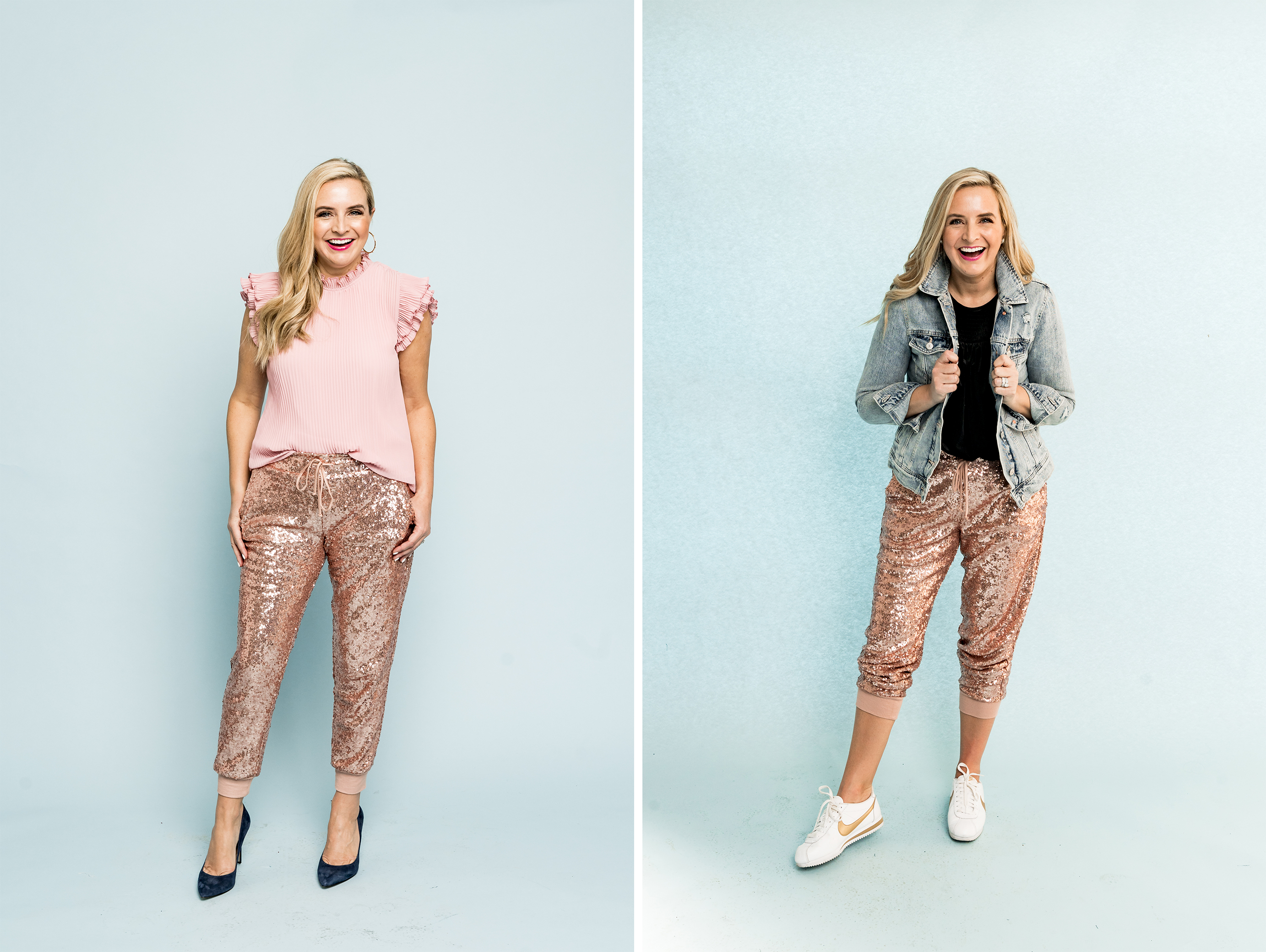THE TAKEOVER | SEQUIN JOGGERS