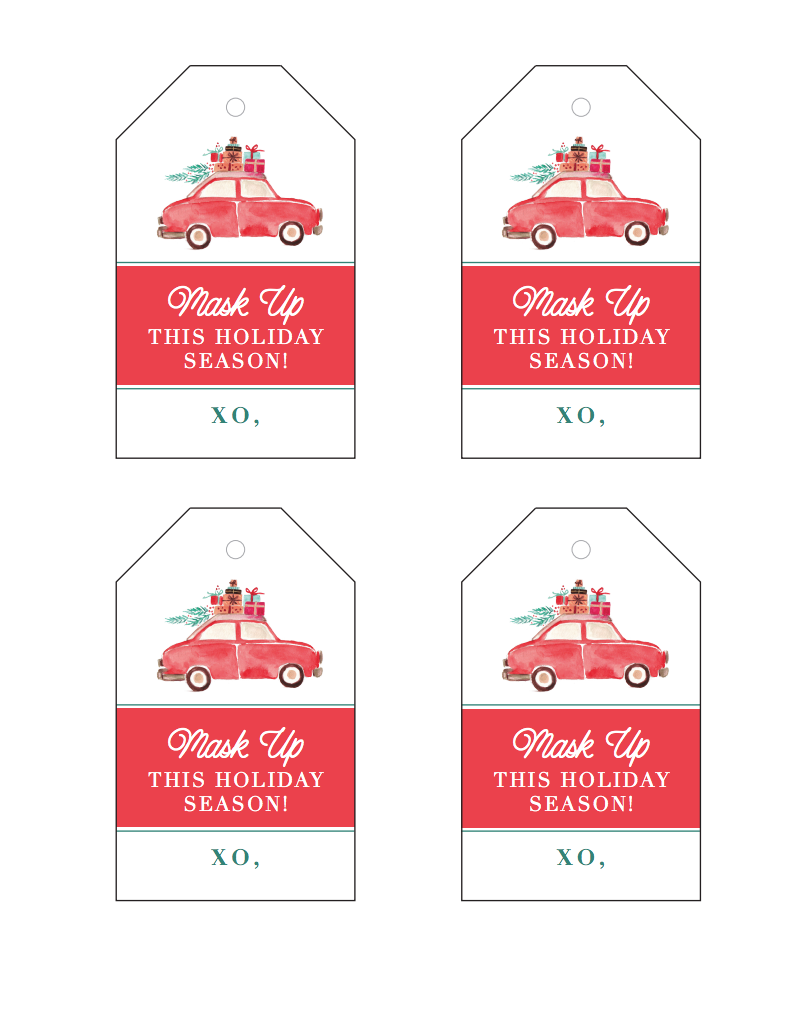 Christmas Gift for Teachers by popular Houston life and style blog, Fancy Ashley: image of printable gift tags. 
