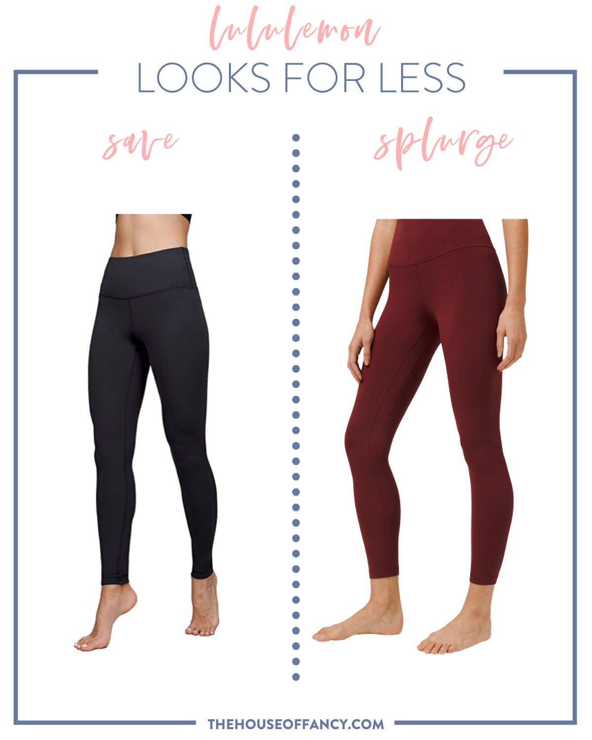 Lululemon Looks for Less featured by top Houston fashion blogger, House of Fancy